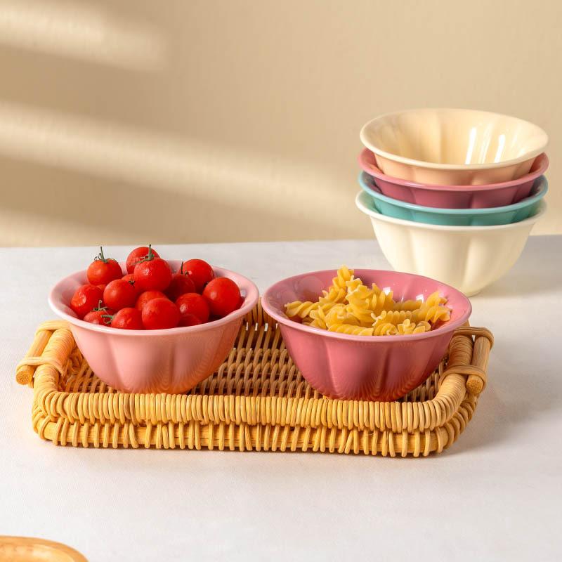 Kreatywna Ceramiczna Miseczka Macaron Wysokiej Wartości Mała Miseczka Urocza Miseczka Śniadaniowa Domowa Miska na Ryż Miska na Sałatkę Miska na Owoce