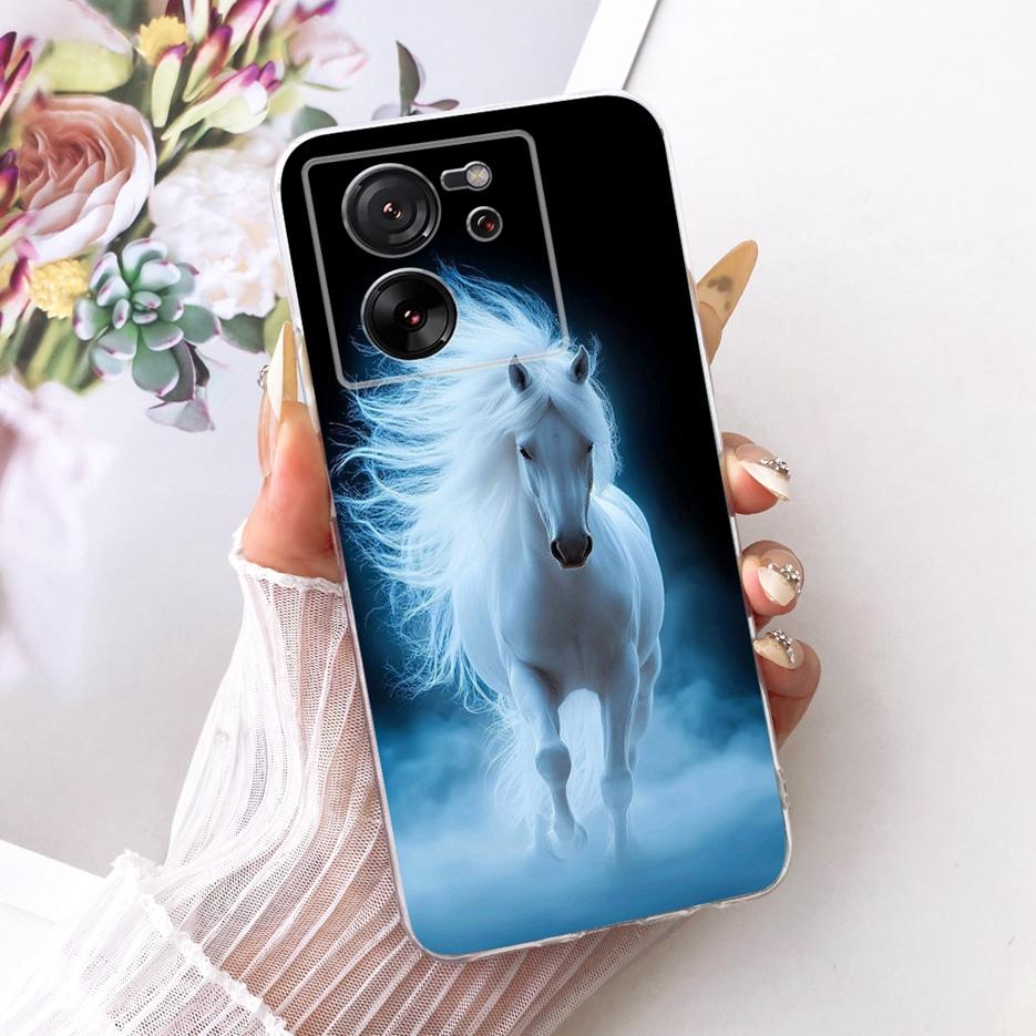 For Xiaomi Mi 13T Pro 5G Case Luxury Butterfly Tree Painted Cover Soft Silicone Phone Case For Xiaomi 13T Pro Mi13T Pro 5G Shell