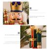 Figures Puppet Christmas Nutcrackers Christmas Wooden Nutcracker Soldier 38cm