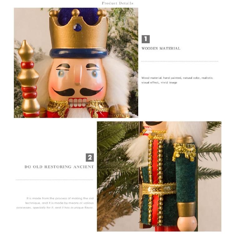 Figures Puppet Christmas Nutcrackers Christmas Wooden Nutcracker Soldier 38cm