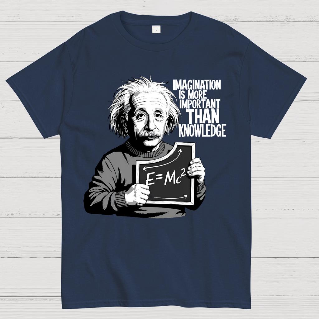 Imagination is more important than knowledge Cotton Summer Casual Cool Loose T-Shirt