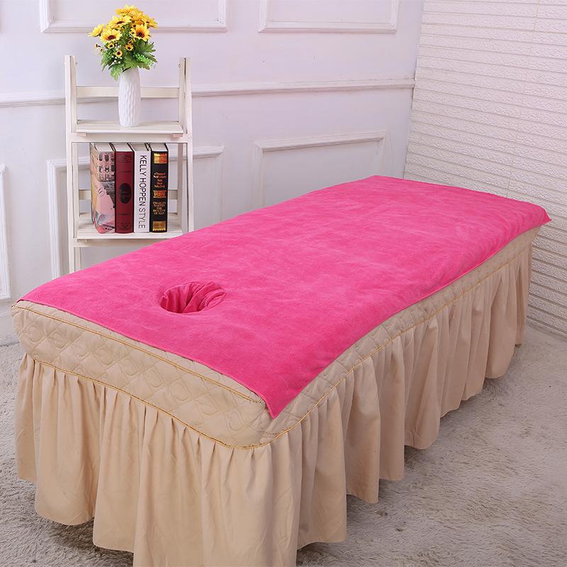 Beauty Salon Special Foot Bath Massage Disposable with Hole Bed Towel Thickened Beauty Bed Bath Towel Sheet