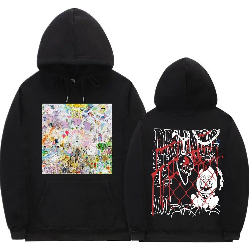 Bladee 333 Hip Hop Trend Skate Drain Gang Hoodie Tops Unisex Hipster Casual Sweatshirt Unisex Women Fashion Artistic Sense Hoodies