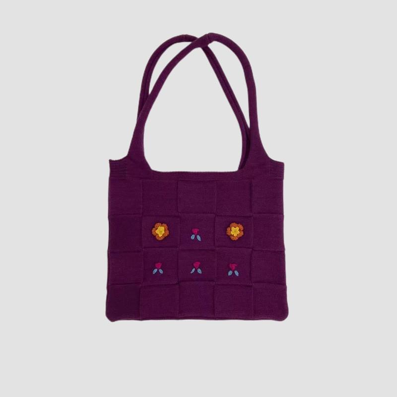 Women's Hand Embroidered Tote Bag Large Capacity Shoulder Bag