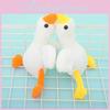 Adorable Plush White Goose Keychain Cute Yellow And Orange Duckling Charm For Bags