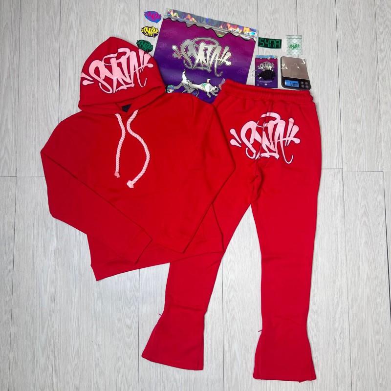Set Felpa con Cappuccio e Pantaloni Syna World Streetwear di Alta Qualità Vestibilità Larga Foderato in Pile Outfit Invernale per Adolescenti e Giovani Adulti