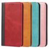 Applicable To iPhone14 Mobile Phone Leather Case, Google 7A Calf Pattern Splicing Contrasting Color Card Wallet Samsung S23