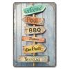 Welcome Metal Tin Signs Plaque Wall Decoration Vintage Art Posters Iron Painting for Man Cave Home Cafe Garden Garage Club Bar