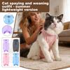 Cats Post-Operative Recovery Suit: Summer Lightweight -Lick Elastic Breathable Pet Clothing For Cats & Small Dogs (Ideal For Weaning)
