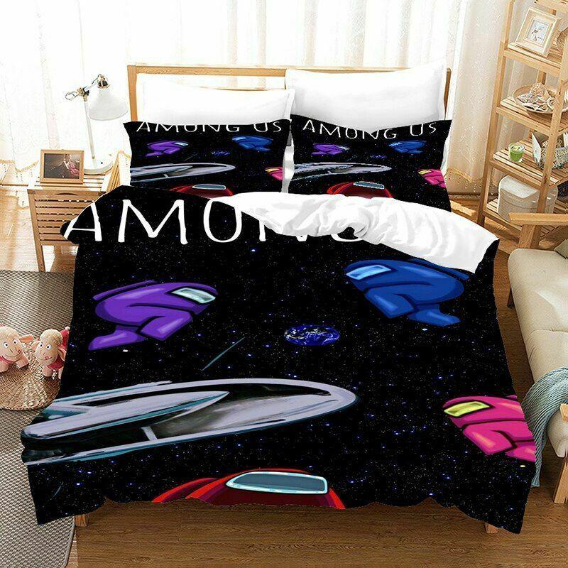 

Bedding Set Game Quilt Duvet Cover Pillowcase 3d Print Comforter Cover Universe,EU-Single-2pcs-135*200cm
