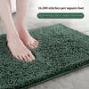 1 Stück Badezimmerteppich Matte Rutschfest Schnelltrocknend Badematten Extra Dick und Super Saugfähig Badvorleger Mikrofaser Chenille Duschteppich