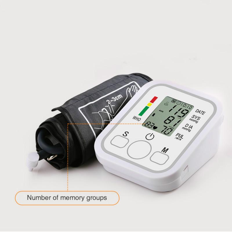 1 Pcs Automatic Digital Upper Arm Blood Pressure Monitor Heart Beat Rate Pulse Meter Tonometer Sphygmomanometers Pulsometer