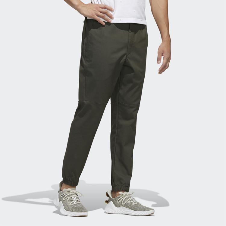 adidas Twill Conical Slim-Fit Cuffed Casual Sport Pants Men Bottoms Deep-Earth-Brown FJ6763