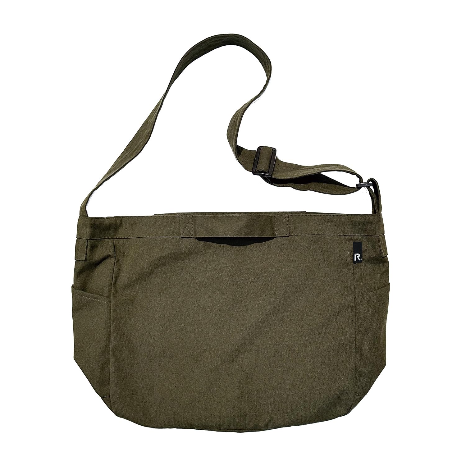 

1225 Recycled Cotton Large Capacity Shoulder Bag SC GRD 2way A [Rootote] Re-cotton (Khaki) хакі