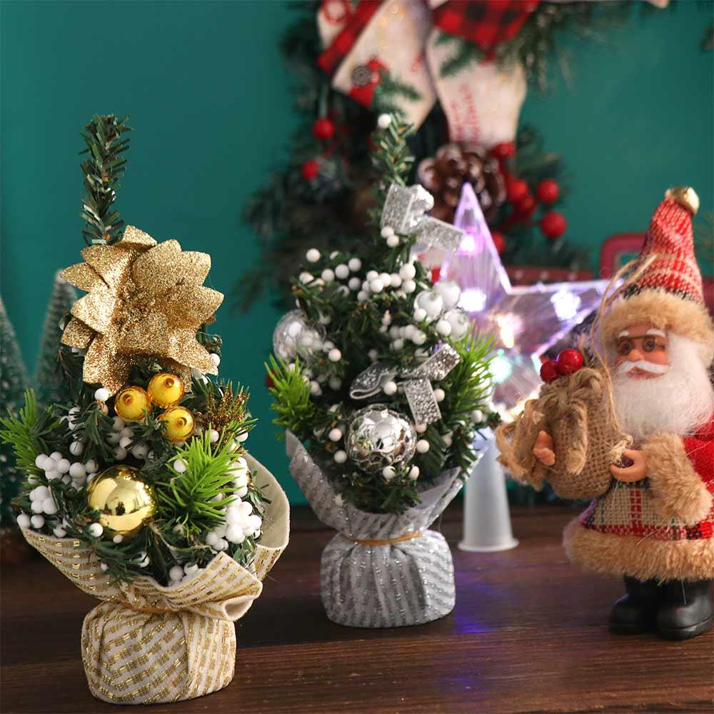 PVC Tabletop Christmas Tree Christmas Tree Artificial Mini Christmas Trees Holiday Decorations