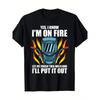Everyday Comfort Men's I'm Burning Pattern T-Shirt Soft Cotton Casual Short Sleeve T-Shirt Bold Flame Design