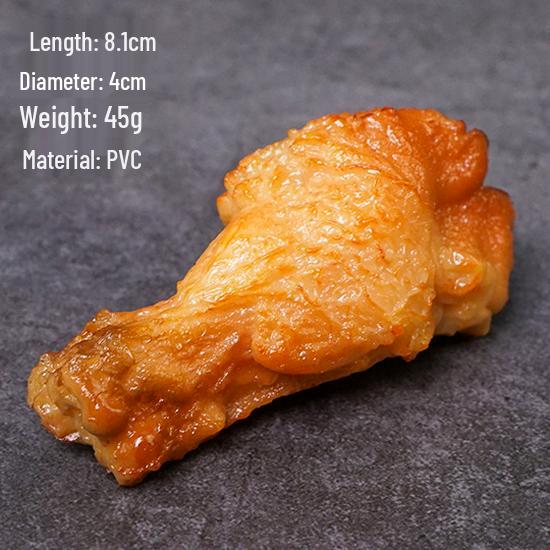 Fried Chicken and Snacks Fake Food Model: KFC-Style Props Set with Hamburger, French Fries, and Orleans Chicken Leg