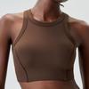 Rib I-Shaped Beauty Back Exercise Underwear Women's High Strength Bubble Wrap Push-up Running GA Workout Bra Yoga Vest
