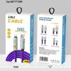 Light Column 240W, 4-in-1 Charging Cable, PD 20W, Dual Type-C & Apple Compatibility, Fast Charging & Data Transfer.