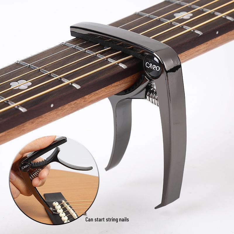 Metal Guitar Capo & Tuner Clip for Acoustic/Electric Guitars & Ukuleles