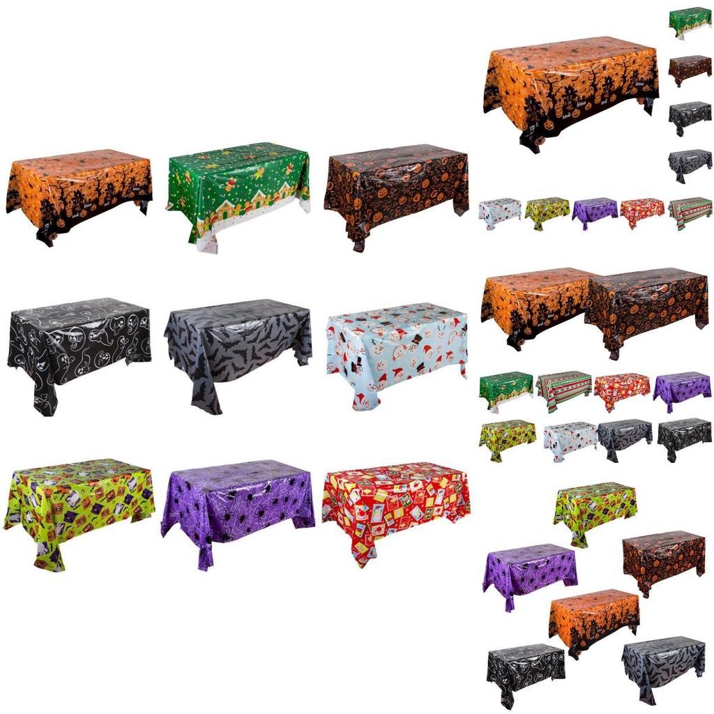 Decorative Plastic Christmas Tablecloth For Home Festivities And Gatherings