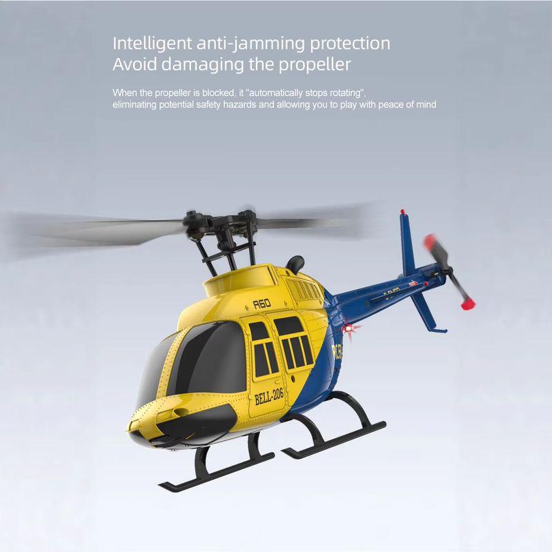 Rc Helicopter A60 1:42 Four Channel Like The Real Bell206 Remote Control Helicopter Fixed High Optical Flow Rc Toy