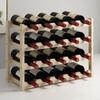 2/3/4 Tiers Wooden Wine Racks Home Bar Party Display Glass Holder Shelf Decoration Red Wine Storage Rack Stand Organizer