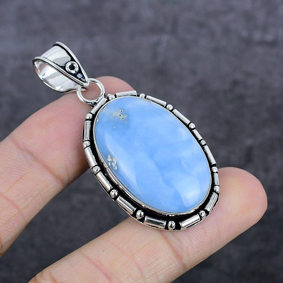Owhyee Opal Edelstein Handgefertigter 925 Sterling Silber Schmuck Anhänger 2,21" a0e52