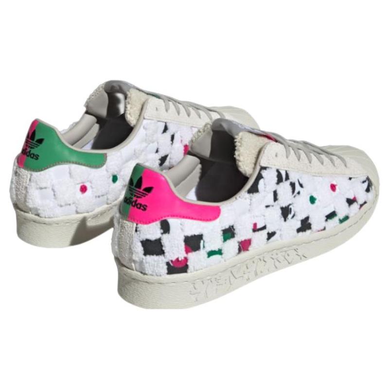 Adidas Originals Superstar 80s X Han Meilin 'White Black Green' Sneakers ID4384