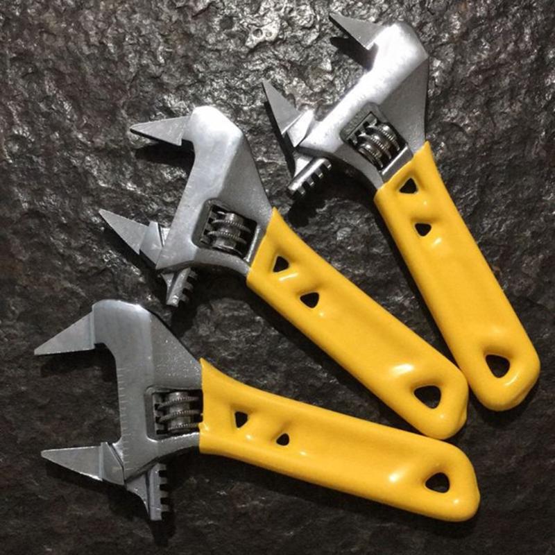 MultiPurpose Steel Spanner 20mm Most Opening Jaw Design For Tight Space With NonSlip Rubber Handle Adjustable Wrench