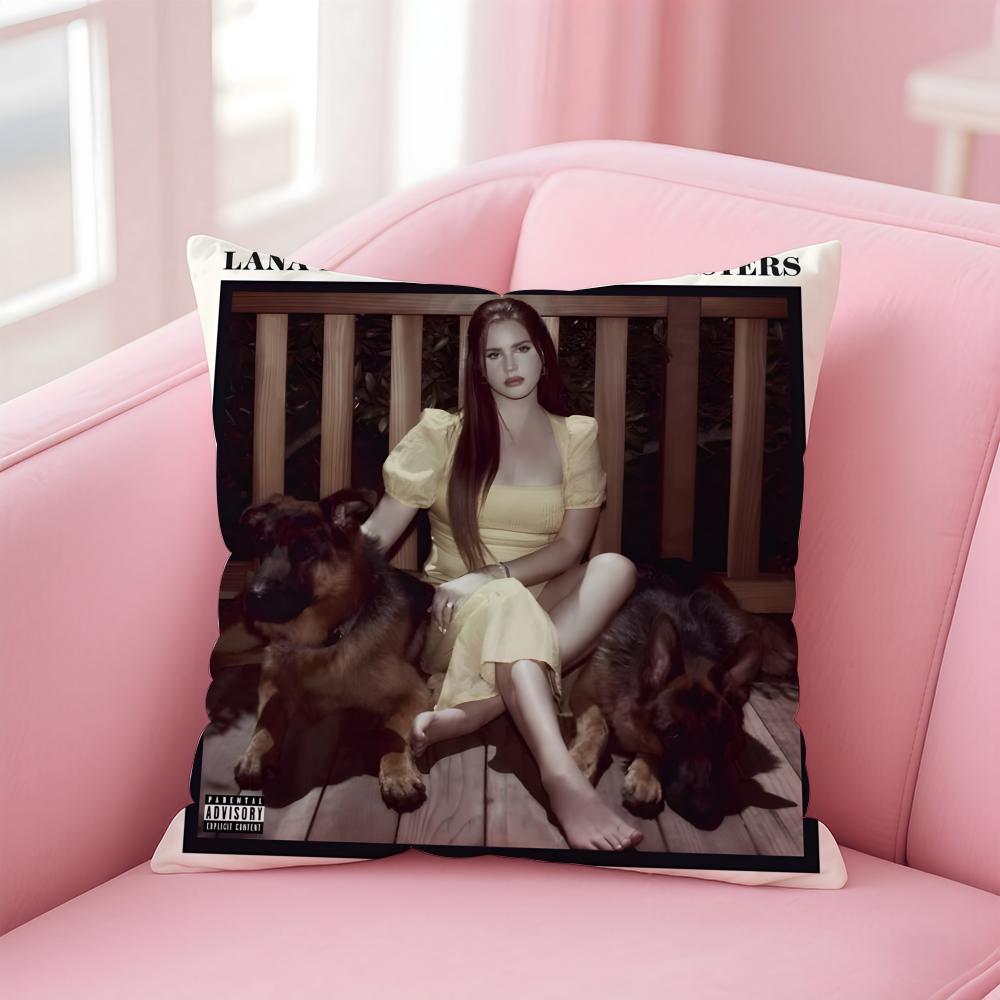 Singer Music Lana Del ReyR Cushion Cover Pillow Case Soft Skin Friendly Fabric  Concealed Zipper