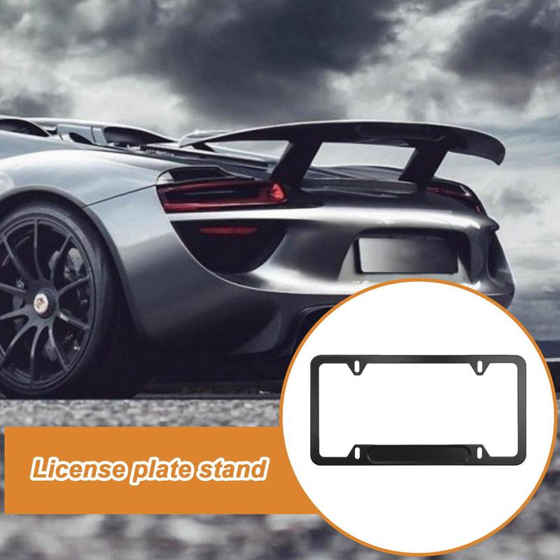 Versatility Frame Car License Plate Frame United States Standard Auto Number Plate Holder Stainless Steel/aluminum Alloy Frame