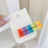Hair Accessories Girls Women Duckbill Candy Color Colorful Hair Clip Barrette Jelly Bear Hairpin