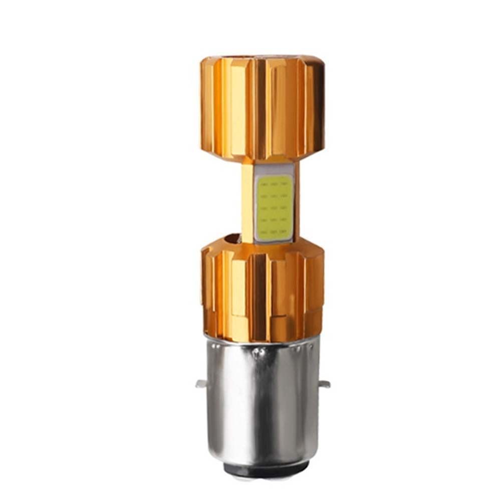 Motorbike Motor HeadLamp BA20D Car LED Bulb Hi/Lo Beam Light Motorcycle Headlight COB Fog Light