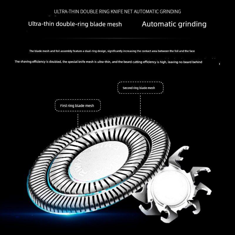 Genuine Original Men's Electric Shaver USB Home Car Charger Portable Razor Head Washable Beard Trimmer