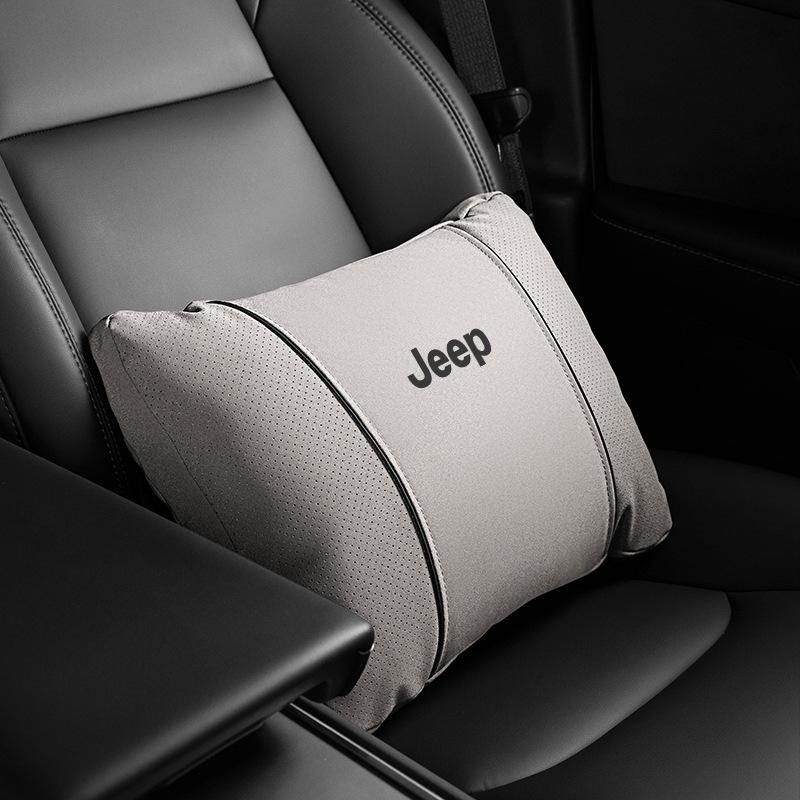 Headrests Waist Cushion Neck Pillow for Jeep Free Light Hero Compass for Wrangler Grand Cherokee Car Travel Comfort Accessories AMZ1