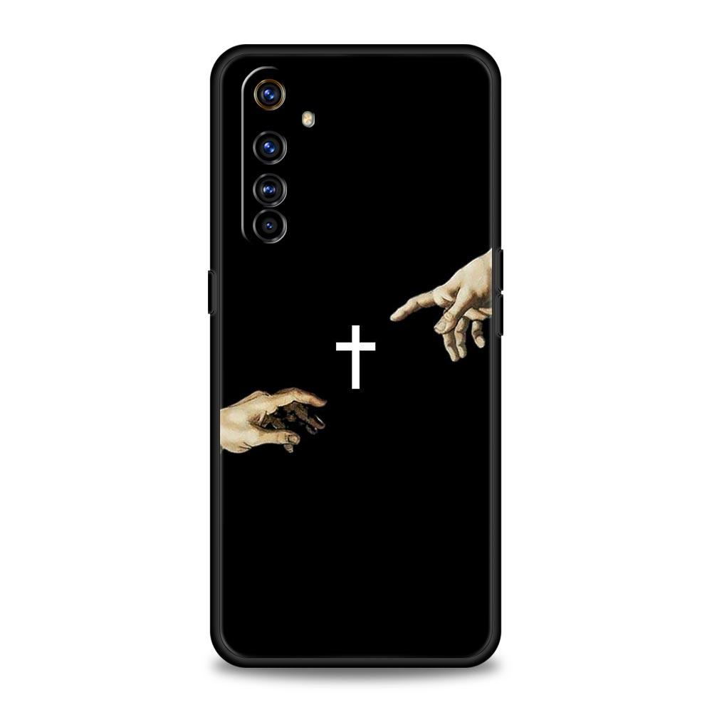 Bible Jesus Christ Cross Phone Case For Realme 12 11 10 9 8 5G 7 6 GT5 GT3 GT2 Pro Plus C21 C11 C25 C35 GT Neo 2 3 3T 5 Cover