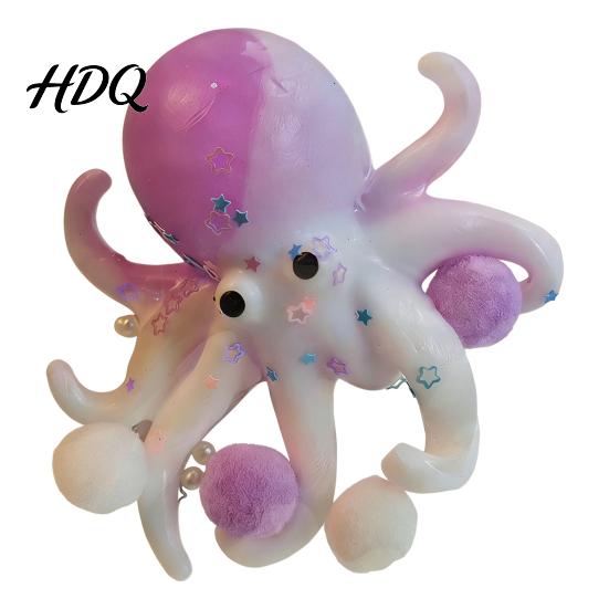 3D Octopus Toy Mini Squeeze Anxiety Stress Relief Relaxation Hand Soft Stretchy Sea Animal Sensory Party Favors Ball