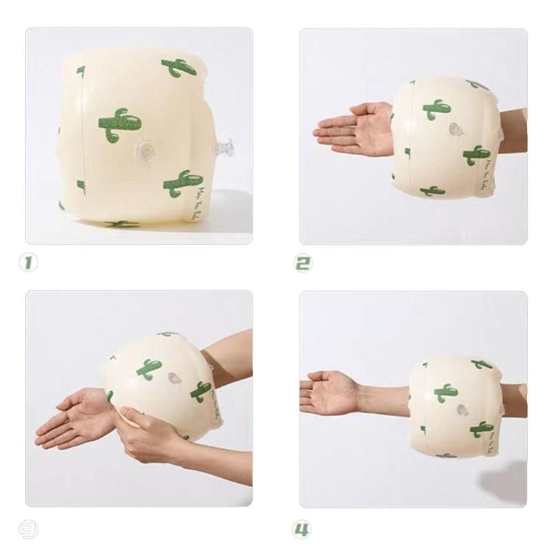 1Pair Swim Arm Floaties Swimming Arm Float Circle Inflatable Swim Armbands Swim Floater Sleeves for Adult and Kids