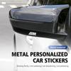 BALPJ1 4pcs Car Decals Emblem 3D Metal Anywhere Waterproof Sticker For BMW E70 E91 E30 G30 E53 M3 M5 X6 X4 X7 E92 E93 X1 X3 X5