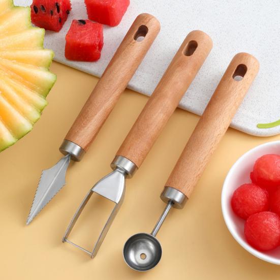 Watermelon Cutter Stainless Steel Fruit Slicer Multipurpose Kitchen Tool for Watermelon Mango Pineapple Cantaloupe