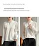 Premium Chinese Style Satin Jacquard Embroidered Diagonal Lapel Shirt for Spring and Autumn