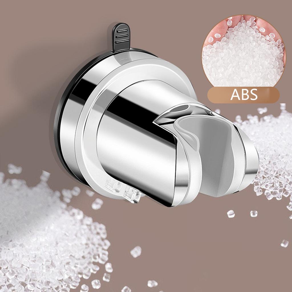 Bathroom Adjustable Wall Mounted Shower Head Holder Universals Suction Cup Shower Mount Holder Base Easy Installation