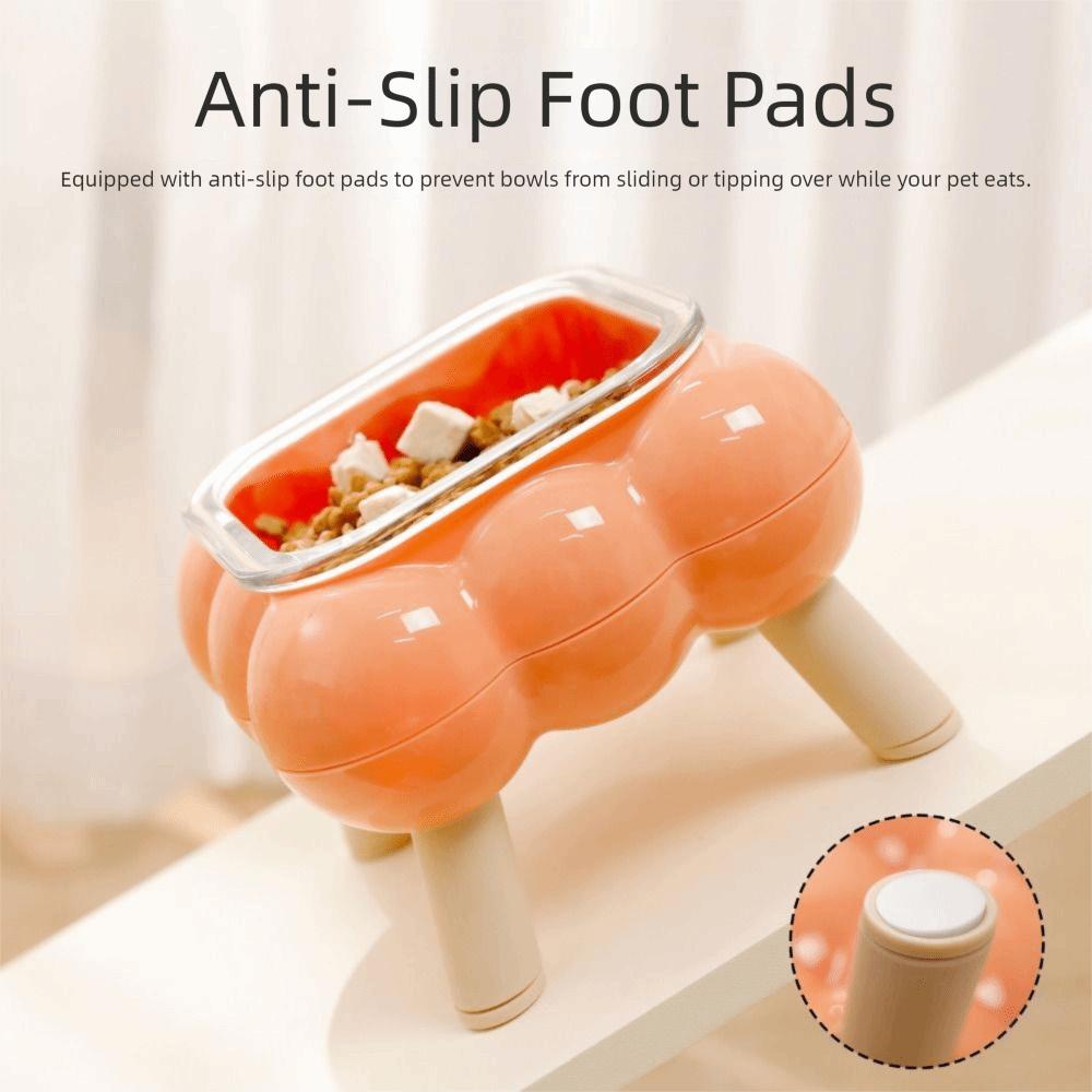 Detachable Cat Food Water Bowl Anti Vomiting Pet Four Legged Bowl Dog Feeding Station  Pet Supplies