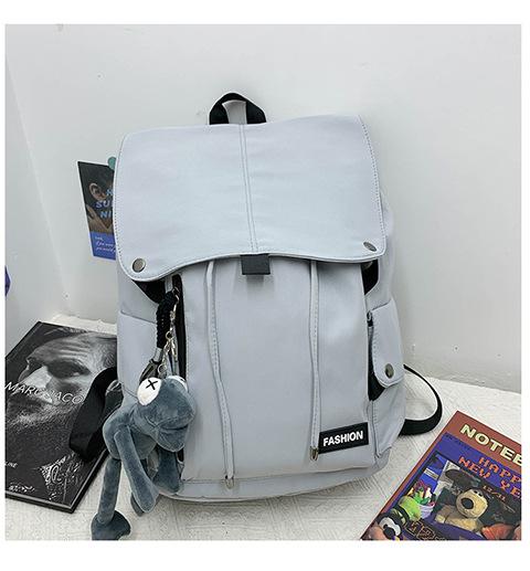 Schoolbag Korean trendy cool multi-functional large-capacity backpack junior high school college student backpack boys locomotive backpack