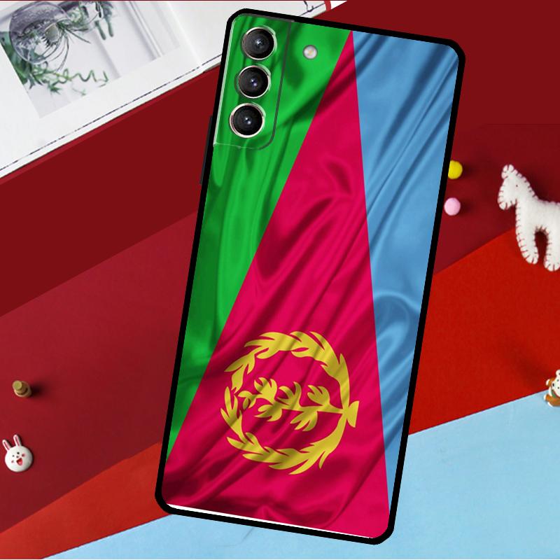 Eritrea Flag Funda For Samsung Galaxy S25 S24 S21 S22 S20 Ultra S9 S10 Plus S23 FE S24 FE Phone Case