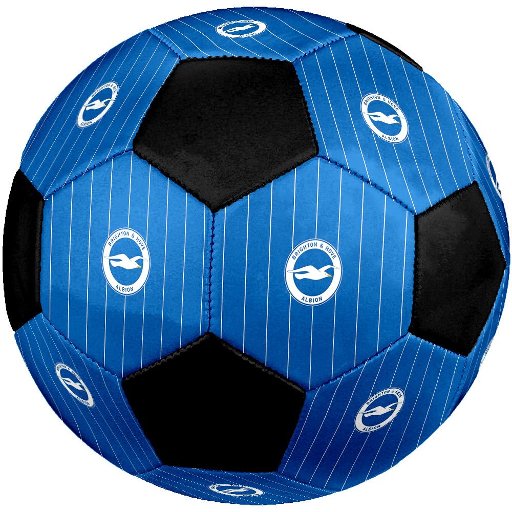 Pallone da Calcio Brighton & Hove Albion Colorato Per Tutte le Età Cucito a Macchina PVC Pronto per la Competizione Resistente Alto Rimbalzo.TAGLIA5