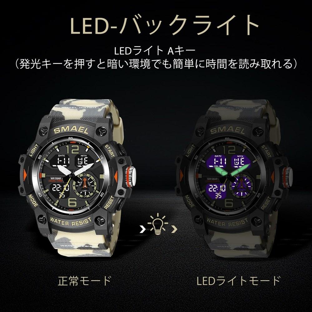 BEN NEVIS Digital Wristwatch Men Waterproof Sports Watch Multi-Function LED Display Running Outdoor Gift Japanese Manual