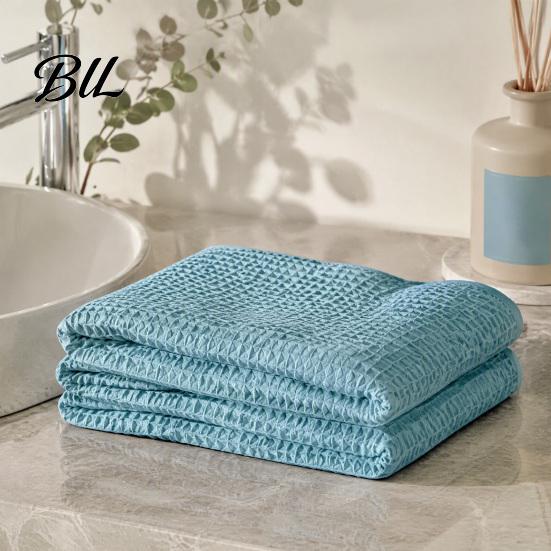 Soft Bath Towel for Family Cotton Waffle Towel, Large Absorbent Quick Dry Shower Hotel Style Towels Adults, Thickened Skin Friendly Bathroom