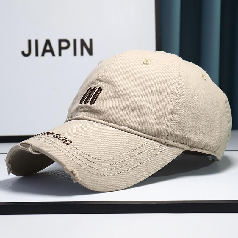 Hat Female Embroidery Letter Cap Tide Versatile Casual Student Baseball Cap Spring Summer Outdoor Sun Hat Men